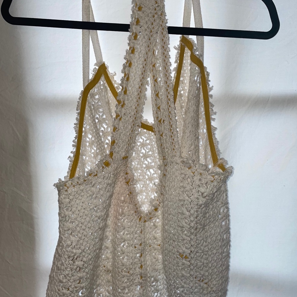 Cute free people beach tank top or swim cover up